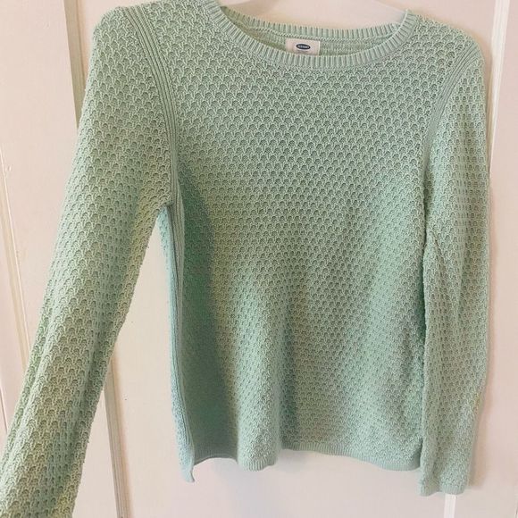 5for$15 ❤️ mint green honeycomb sweater - Picture 4 of 4